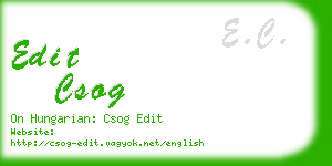 edit csog business card